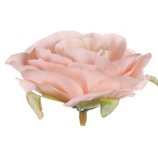 Růže, barva růžová. Květina umělá vazbová. Cena za balení 12 kusů. KN7002 PINK, sada 6 ks